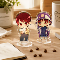 Support en acrylique personnalisé de haute qualité, populaire, transparent, pour décoration de bureau, figurine mignonne d'anime et de dessin animé