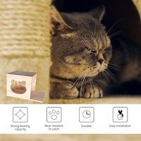 2 maisons et 4 étagères 1 échelle 1 poteau d'appui flottant en bois mur d'escalade chat mur meubles