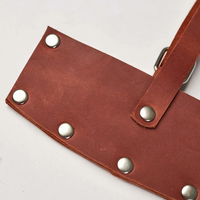Étui rétro en cuir PU pour hache, housse rivetée pour lame d'hache, accessoire d'outil d'extérieur, protège-hache