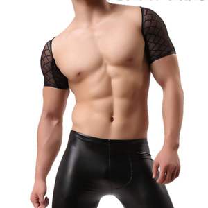 Camiseta Sexy Gay para hombre, ropa interior barata, chaleco comprimido transparente - Product Image 1