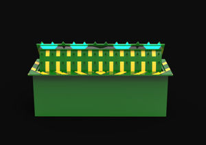 대형 유압 도로 차단기 자동 대테러 보안 교도소용 교통 장벽 철골 구조 보안 - Product Image 3