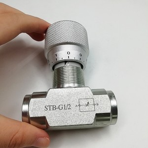 Vanne <span class=keywords><strong>de</strong></span> régulation <span class=keywords><strong>hydraulique</strong></span> bidirectionnelle STB en acier au carbone avec clapet anti-retour G1/4 G3/8 G3/4 G1/2 G1 - Product Image 6