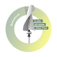 Les fabricants de Smaraad fournissent de petites éoliennes en spirale SS-600W/1Kw/1.5Kw/2Kw 2000W/500W/5000W de puissance nominale 220V éoliennes