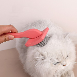 Spazzola per cani in legno curvo per toelettatura posteriore strumenti per toelettatura per cani da compagnia spazzola per Slicker - Product Image 2