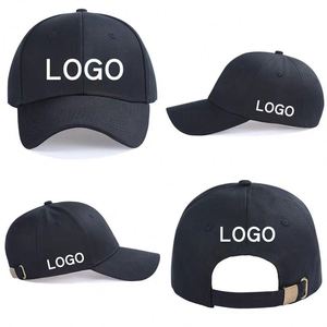 Embroidered Logo 6 Panel 100% Cotton Blank <b>Baseball</b> Sport Running <b>Caps</b> Metal Buckle Gorras Custom <b>Baseball</b> <b>Cap</b> - Product Image 3