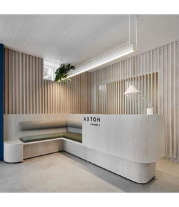 Mostrador de Recepción Moderno y Elegante con Diseño de Iluminación Integrada, de Piedra Artificial, para Salón de Uñas y Supermercado - Product Image 6