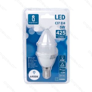 LED C37 E14 5W 6400K Light Bulb 425 Lumen Daylight Bulb - Product Image 1