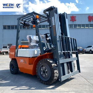 Montacargas Diésel WGZN Stable 4560 kg <span class=keywords><strong>de</strong></span> Capacidad <span class=keywords><strong>de</strong></span> Carga Útil, 3.5 Toneladas, con Tamaño <span class=keywords><strong>de</strong></span> Horquilla Ajustable para el Manejo <span class=keywords><strong>de</strong></span> Palés Grandes - Product Image 4