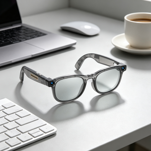 Lunettes intelligentes IA avec traduction en temps réel, assistant IA, prise de photos 4K, stabilisation vidéo, caméra, commande vocale - Product Image 4