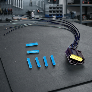 Conector de cable tipo Pigtail (terminal de cuchilla macho) de 6 hilos para sensor de flujo de aire MAS0248 compatible con Ford V8 4.6L 03-04 - Product Image 3