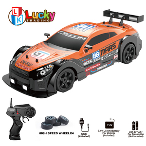 Lucky Toys - <span class=keywords><strong>Coche</strong></span> de Carreras a Control Remoto a Escala 1:16 1:24, 10 MPH, 4WD, con Luces LED y Ruedas de Carreras y Derrape - Product Image 2