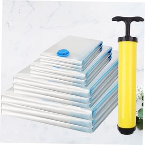 Vente en gros de sacs de rangement sous vide transparents avec pompe pour vêtements et literie - Product Image 1