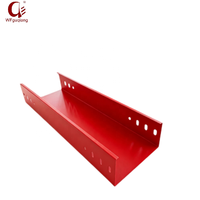 Goulotte de câblage en métal massif thermolaqué, couleur RAL personnalisée pour projet de câblage électrique intérieur 300*150*1.5mm