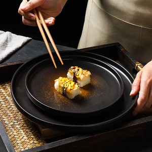 Assiettes rondes en céramique 8/10 pouces pour steak, pâtes, salade, pizza, apéritif, assiette en grès émaillé pour restaurant et hôtel - Product Image 4