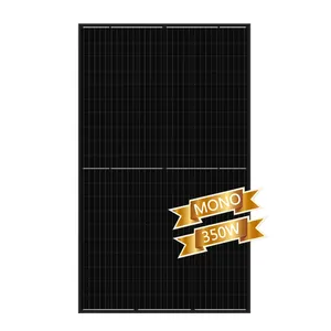 Pequeño módulo Pv negro 150W 12V 100W monocristalino 120W 200W Panel solar negro completo 320W 350W