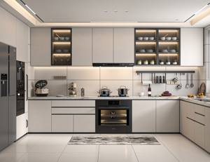 Exclusivo gabinete de pared personalizado de gama alta marca de accesorios de madera solución de almacenamiento de cocina integral - Product Image 5