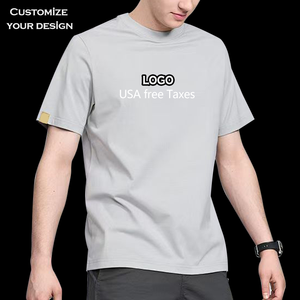 เสื้อยืดแข<span class=keywords><strong>น</strong></span>สั้นสำหรับผู้ชายทรงโอเวอร์ไซส์ผ้าคอตตอ<span class=keywords><strong>น</strong></span>100% <span class=keywords><strong>น</strong></span>้ำหนักมากพิมพ์โลโก้ได้ตามต้องการคุณภาพสูง - Product Image 1