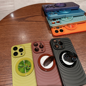 Thiết Kế Mới Thời Gian Quay Số Vô Hình Từ Chủ Ống Kính Phim Bảo Vệ Chống Sốc PC Trường Hợp Điện Thoại Cho <span class=keywords><strong>Iphone</strong></span> 13 Pro 14 15 16 Promax - Product Image 6