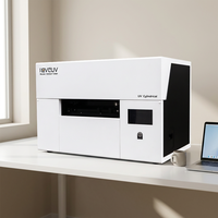 Mini imprimante numérique cylindrique de bureau I3200-U1HD à une tête pour tasses à café, mugs et bouteilles, imprimante UV rotative