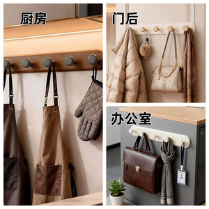 Suction Cup Hooks Rectangle Hook Type For <b>Door</b> Back Clothes Bag Storage Strong Load Bearing Capacity Bedroom Organizer - Product Image 1