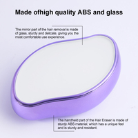 Râpe à pieds en verre durable de qualité supérieure - Lime à pieds professionnelle portable en forme d'arachide pour une épilation et une exfoliation physiques indolores