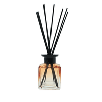 Bouteille en verre ronde transparente de 180 ml avec bouchon à vis pour diffuseur de parfum, bouteilles en verre de qualité