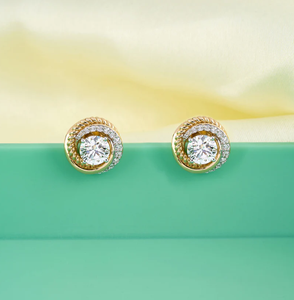 Elegantes pendientes de diamantes brillantes para mujer, joyería brillante de lujo, regalo perfecto para cualquier ocasión de la India - Product Image 5