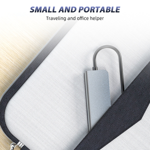 Vente en gros Adaptateur concentrateur USB Type C 6 en 1 avec lecteur de <span class=keywords><strong>carte</strong></span> multiport Lecteur <span class=keywords><strong>SD</strong></span> USB3.0 TF PD tout en un pour accessoires informatiques - Product Image 3