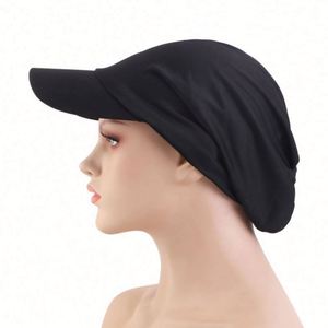New Design Pre-tied Muslim Baseball <b>Cap</b> Outdoor Multifunctional Sunshade Stretchy Ethnic <b>Hijab</b> Headwraps Women Polyester - Product Image 1