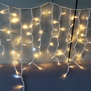 Đèn trang trí Giáng sinh, đèn dây thác nước cao su, đèn <span class=keywords><strong>LED</strong></span> ngoài trời, đèn dây băng giá - Product Image 1