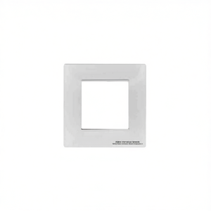 Plaque carrée blanche 2 places compatible avec Vimar Plana - Product Image 2