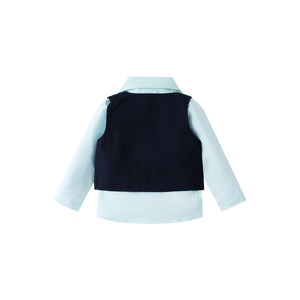 Ensemble Habillé Enfant Garçon 3-6 Ans : Gilet, Chemise Manches Longues Coton avec Nœud Papillon et Pantalon à Bretelles - Product Image 5