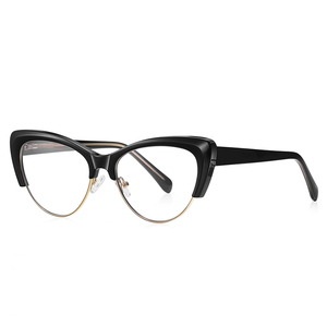 VisualMate Factory, venta al por mayor, Ojo de Gato irrompible/Browline TR90 + METAL, antiluz azul, monturas de gafas para mujeres para adultos - Product Image 2