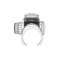 X-ACCU Loupe de visée 34 mm avec niveau à bulle
