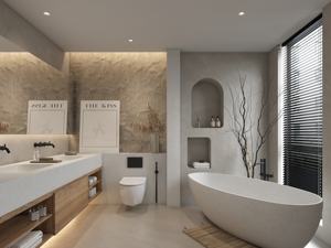 Diseño moderno Independiente Superficie sólida Remojo Bañera <span class=keywords><strong>de</strong></span> <span class=keywords><strong>hidromasaje</strong></span> Bañera <span class=keywords><strong>de</strong></span> baño <span class=keywords><strong>de</strong></span> piedra artificial para apartamento - Product Image 2