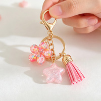 Bestseller sleutelhanger hartvormig vlinder kersen sleutelhanger tas hanger fruit auto sleutel cadeau sleutelhanger