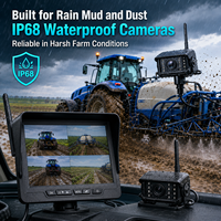 Kabelloses 1-Kanal Plug-and-Play Traktor-Kamera-Set 7-Zoll IP68 Monitor mit Nachtsicht, BSD & vibrationsresistentem Design