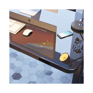 Escritorio de Pie Ajustable con Pantalla Táctil de Vidrio de Alta Calidad, Escritorio Eléctrico con Altura Ajustable, Muebles de Oficina Inteligentes, Mesa de Trabajo - Product Image 3