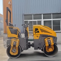 Fabricant chinois de rouleaux routiers compacteurs à double tambour Mini petit rouleau compresseur vibrant de 3 tonnes à vendre