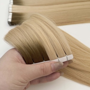 Extensiones de Cabello Humano Virgen con Cinta Adhesiva, Cabello Liso Europeo 100% Natural para Salón, Postizo de Cabello Humano Más Vendido 2025 - Product Image 3