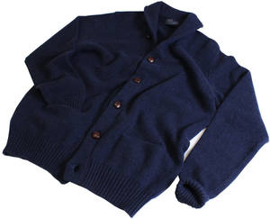 גברים צעיף צווארון צמר קרדיגן, הגדול לסרוג - Product Image 2