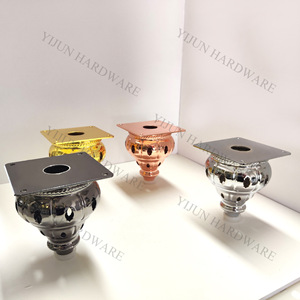 YIJUN Rose <b>Gold</b> Openwork Iron Furniture Legs Heavy Duty Modern Minimalist Luxury <b>Sofa</b> Support Legs - Product Image 2