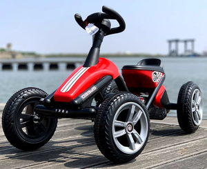 Kart à pédales à quatre roues, les garçons et les filles peuvent s'asseoir, jouet de voiture pour enfants de 1 à 3 ans, puzzle sportif pour bébé, fitness - Product Image 3