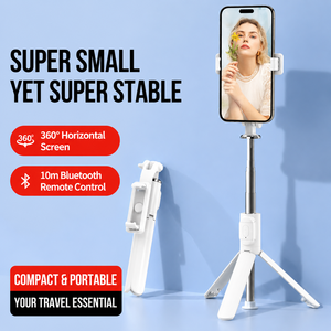 <span class=keywords><strong>Adyss</strong></span> A900 Support de photographie mobile tout-en-un, trépied de bureau pliable, bâton de selfie en ABS, longueur extensible de 1500 mm - Product Image 1