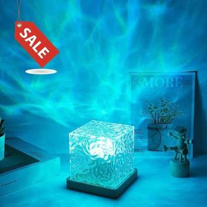 16 Colors <b>Remote</b> <b>Control</b> Stress Relief <b>Lamp</b> USB Rechargeable Wave Cube <b>Lamp</b> Dimmable Ocean Wave Sensory Table Light for Kids - Product Image 1