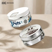 Pot hermétique pour pommade animale 30g 50g avec cuillère intégrée, en AS PP, pour la cicatrisation des plaies et le traitement cutané