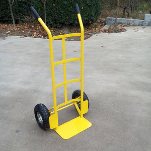 Tiger Cart Two Wheeled Handcart 200kg Capacity Steel Frame Inflatable Wheels Heavy Duty Platform Warehouse Trolley HT1830 - Product Image 3