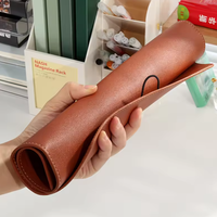 Portadocumentos de Cuero Portátil con Hebilla de Cuerda, Bolsa para Archivos de Negocios, Carpeta A4 con Hebilla de Cuerda para la Escuela y la Oficina