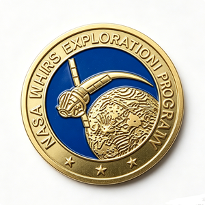 เหรียญที่ระลึก Custom Space Rover Challenge Coin ผลิตจากโลหะผสมสังกะสี งานหล่อแบบ Die Cast ของสะสมด้านอวกาศ ข้อความส่วนตัว ความรัก ภารกิจอวกาศ ของที่ระลึก - Product Image 4