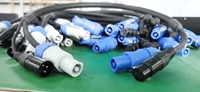 Câble d'alimentation et de Signal powerCon XLR Power DMX Combi Combo Cable 3*1.5mm ^ 2 1.5M peut être personnalisé